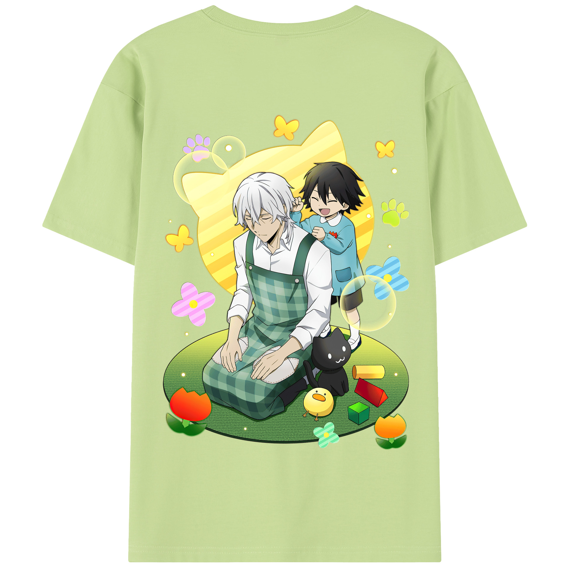 （画像用） 文豪ストレイドッグス Bungo Stray Dogs 綿100％半袖Tシャツ（背面プリント）